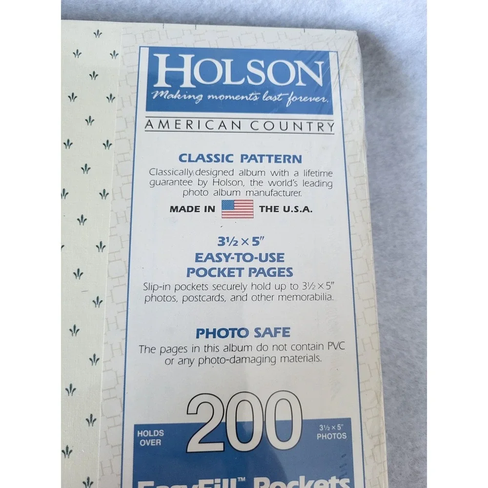 Vintage Holson Photo Album Holds over 200 American Country Fits 3.5